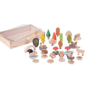 Learning Advantage Woodland Trail Set - 37 Assorted Wooden Shapes - 1 of 4
