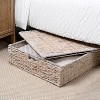 happimess Holden 30" Classic Costal Hand-Woven Hyacinth Wicker Under Bed Storage Basket with Lid - 2 of 4