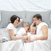PiccoCasa Breathable Soft Embroidery Zipper Brushed Pillowcases 2 Pcs - 3 of 4