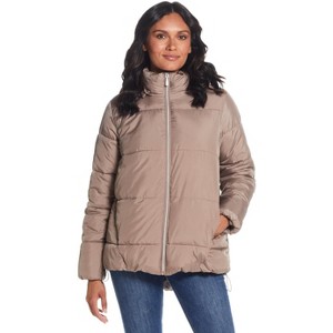 Weatherproof Women's Hooded Puffer Coat - 1 of 4