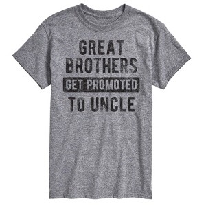 Men's - Instant Message - Great Brothers Get Promoted to Uncle Short Sleeve Graphic T-Shirt - 1 of 4