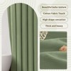 Aoibox Sage Green Bohemian Shower Curtain with Cotton Fabric Touch, Mid Century Boho Minimalist Arch Design for Bathroom - 2 of 4