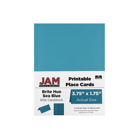 Jam Paper Printable Place Cards 3 3/4 X 1 3/4 Natural Parchment