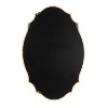 Kate & Laurel All Things Decor 24"x36" Leanna Wood Scalloped Oval Mirror Natural - 3 of 4