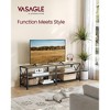 VASAGLE TV Stand Industrial Entertainment Center, Modern TV Stand for TVs up to 65/75 Inches Console with Open Storage Shelves - 2 of 4