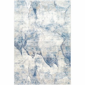 Hauteloom Creighton Blue Marble Rug - 1 of 4