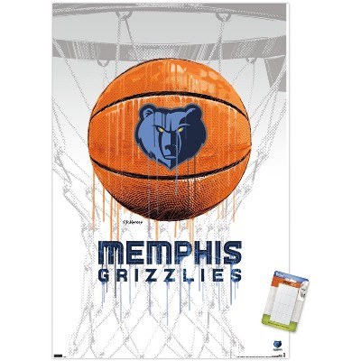  Trends International NBA Memphis Grizzlies - Drip Basketball 21  Wall Poster, 22.375 x 34, Unframed Version : Sports & Outdoors