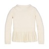 Hope & Henry Girls' Fit and Flare Peplum Sweater (Ivory, 3-6 Months) - 4 of 4