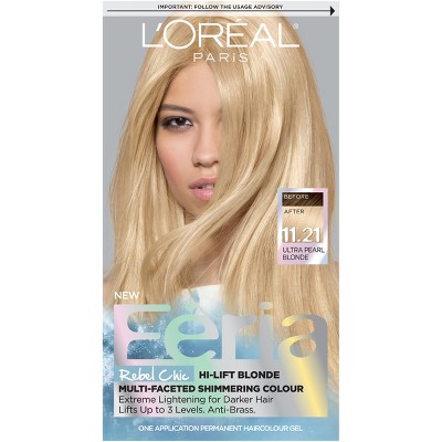 L'Oreal Paris Feria Rebel Chic - 11.21 Ultra Pearl Blonde - 6.8oz