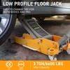 3 Ton Floor Jack Low Profile, Aluminum and Steel Hydraulic Floor Jack, Dual Pistons Quick Lift Pump, High Lifting 3.86"-19.49" - 2 of 4