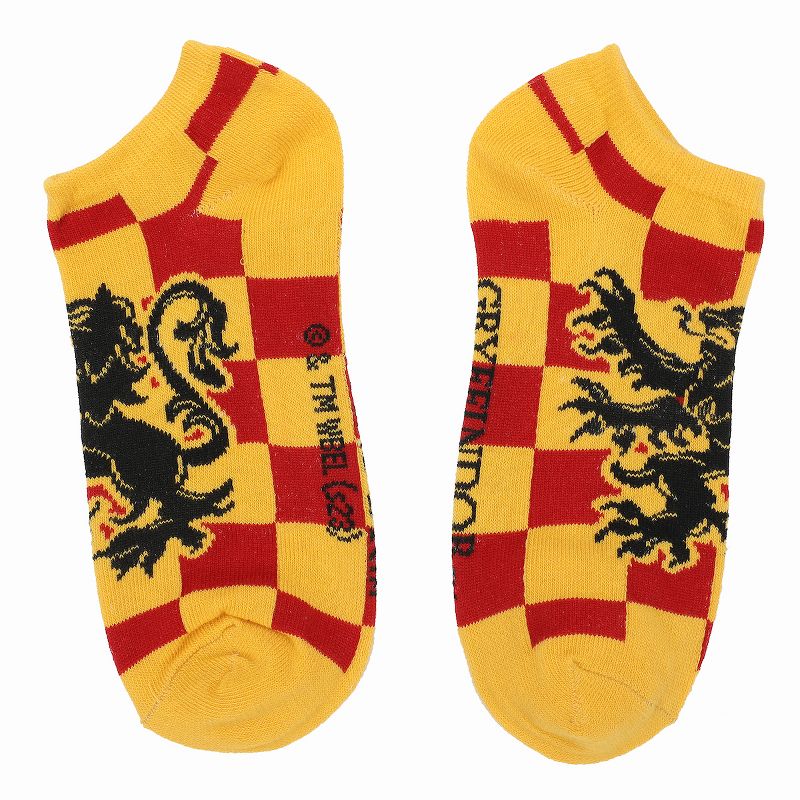 Harry Potter Gryffindor Lion Mascot 5-Pair Women's Ankle Socks, 2 of 7
