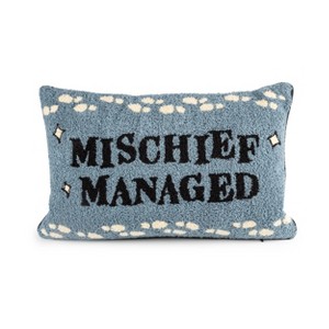 Harry Potter 'Mischief Managed' Throw Pillow Blue - 1 of 3