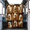 Seasonal Samoyed Dog Print Flannel Blanket, Perfect for Car, Sofa, Bed, Ideal Gift for Christmas, Birthday, And Family Holidays. - 2 of 4