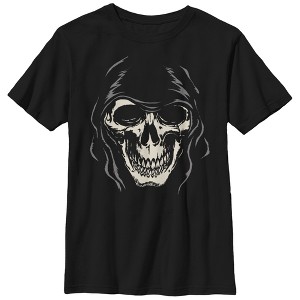 Boy's Lost Gods Halloween Grim Reaper Face T-Shirt - 1 of 4