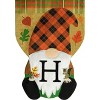 Briarwood Lane Fall Garden Flag 12x18 For Outdoor Fall Gnome Burlap Monogram Letter H For Fall Garden Flag Flags For Outside - 3 of 4