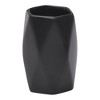 Evideco French Home Goods Geometric Stoneware Bathroom Tumbler Diamond Design for Toothbrush Holder, Makeup Brush Cup or Organizer - 2 of 4