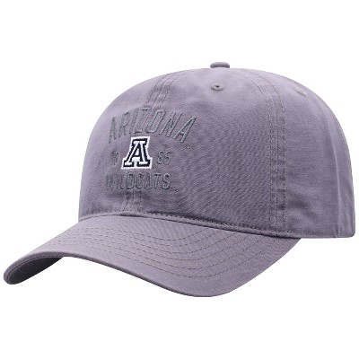 NCAA Arizona Wildcats Men's Skill Gray Garment Washed Canvas Hat