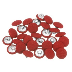 Unique Bargains Suit Dress Blouse Aluminum Fabric Cloth Covered Sewing Buttons 30 Pcs - 1 of 4