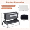 Infans 3-in-1 Portable Baby Bassinet Bedside Cradle w/ Mattress& Storage Basket - 2 of 4