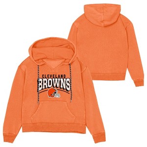 NFL Cleveland Browns Women's Hooded Sweatshirt - 1 of 3