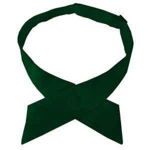 Women's Solid Color 1.75" W x Up to 19" L Crossover Tie Uniform Adjustable Neck tie - 1 of 3