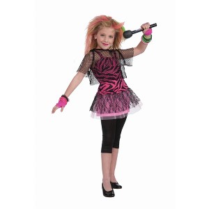 Forum Novelties Child 80s Punk Rock Star Girl Costume - 1 of 2