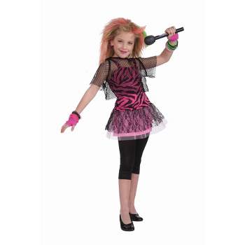 Forum Novelties Child 80s Punk Rock Star Girl Costume