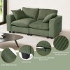 WestinTrends Hearthside 70" Modular Corduroy Loveseat Sofa With USB/Type-C Ports and Side Pockets - 3 of 4