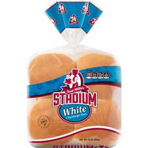 Aunt Millie's Stadium White Hamburger Buns - 15oz/8ct - 1 of 4