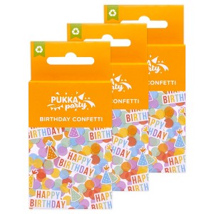 Pukka Party Bright Card & Tissue Birthday Confetti, 3 Packs - 1 of 4