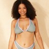 Women's Ribbed Textured Tall Triangle Bikini Top - Wild Fable™ - 4 of 4