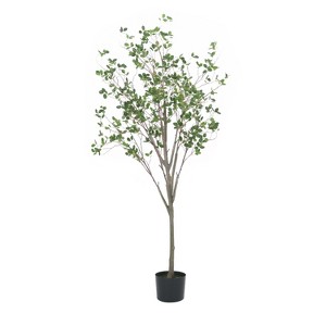 Gulches 71 Inch Artificial Milan Leaf Bonsai elm Tree Plants, Pre Potted Plant, Ideal for Indoor Gardens, Living Rooms and Bedrooms - 1 of 4
