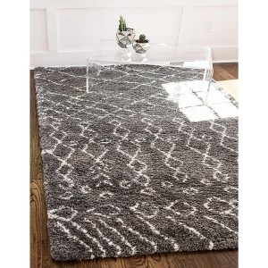 Unique Loom Rabat Shag Geometric Abstract Indoor Woven Area Rug - 1 of 4