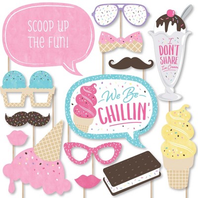 Big Dot Of Happiness Scoop Up The Fun - Ice Cream - Diy Shaped Sprinkles  Party Cut-outs - 24 Count : Target