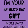 Women's Design By Humans I'm Your Father's Day Gift Black Text By sukhendu12 Racerback Tank Top - 2 of 2