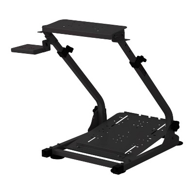 Adjustable Racing Rig Stand Black - X Rocker: Compatible with Logitech, Fanatec, Thrustmaster Controllers