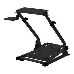 Adjustable Racing Rig Stand Black - X Rocker: Compatible with Logitech, Fanatec, Thrustmaster Controllers - 1 of 4