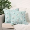 Unique Bargains Cute Print Soft Home Decor Living Room Bedroom Throw Pillow Covers 4 Pcs - 2 of 4