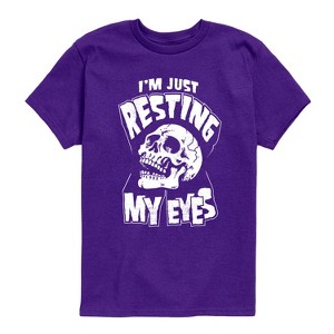 Boys' - Instant Message - Resting My Eyes Short Sleeve Graphic T-Shirt - 1 of 4