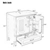 Lyngins Vintage 30" Freestanding Bathroom Vanity with Sink, Bathroom Storage Cabinet with Soft-Close Door, Adjustable Shelf + Removable-Drawer - 4 of 4