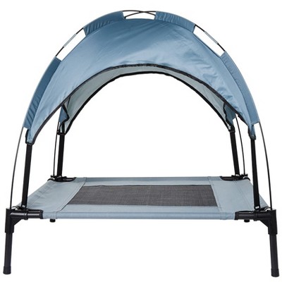 The Lakeside Collection Elevated Pet Bed with Canopy