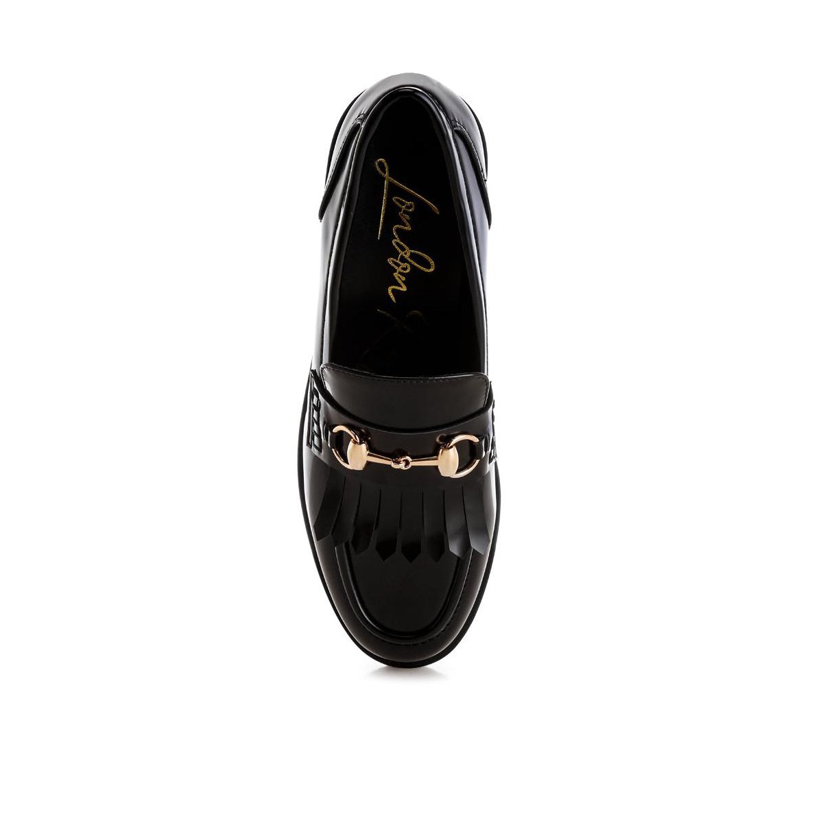Женские туфли London Rag Womens Marbin Fringed Penny Strap Loafers 7 — фото 6