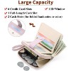 Small Wallet for Women Leather,RFID Blocking Bifold Zipper Pocket Credit Card Holder Purse Wallets with ID Window - 2 of 4