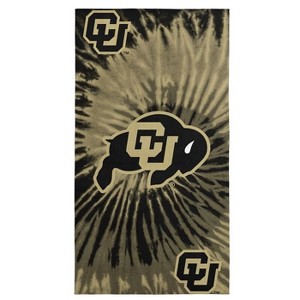 NCAA Colorado Buffaloes Tie Dye Beach Towel 30 x 60 inches - 1 of 4