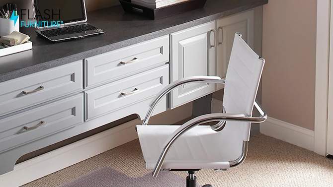 3'9"x4'5" Rectangle With Lip Solid Office Chair Mat Clear - Flash Furniture, 2 of 4, play video
