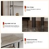 5.9" Slim Console Table, 2 Tier Narrow Sofa Table with Adjustable Shelf, Space-Saving Behind Couch Table for Living Room, Entryway - 4 of 4