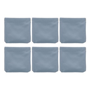 Unique Bargains Mini Waterproof PU Leather Portable Mini Cosmetic Bags 6 Pcs - 1 of 4