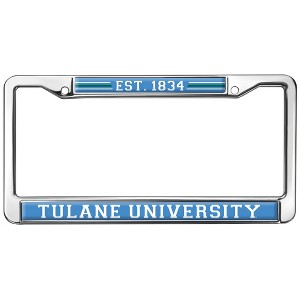 Tulane University School Logo Full Size Standard License Plate Metal Frame - 1 of 4