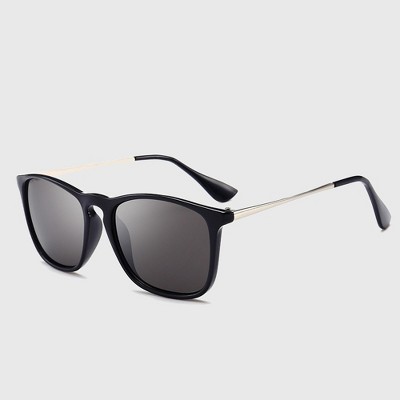 Anna-Kaci Women's Trendy Square Metal Arm Sunglasses