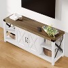 Rustic TV Stand for TVs up to 65": Heavy-Duty Metal Frame Media Console with Adjustable Shelves & Storage Cabinets for Living Room, Bedroom - 3 of 4
